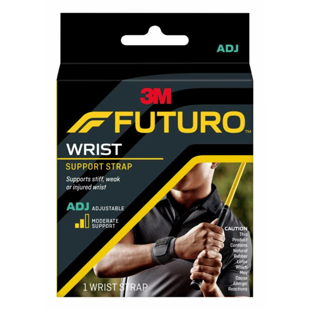 3m Futuro Wrist Support Strap Black (Adjustable)