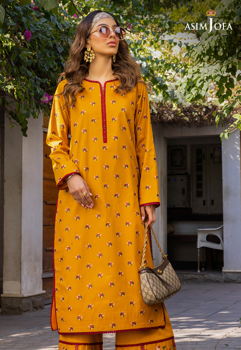 Asim Jofa Pret Essentials '23 Ajpe-12 (2-Pc) Embroidered Cambric 2 Pcs
