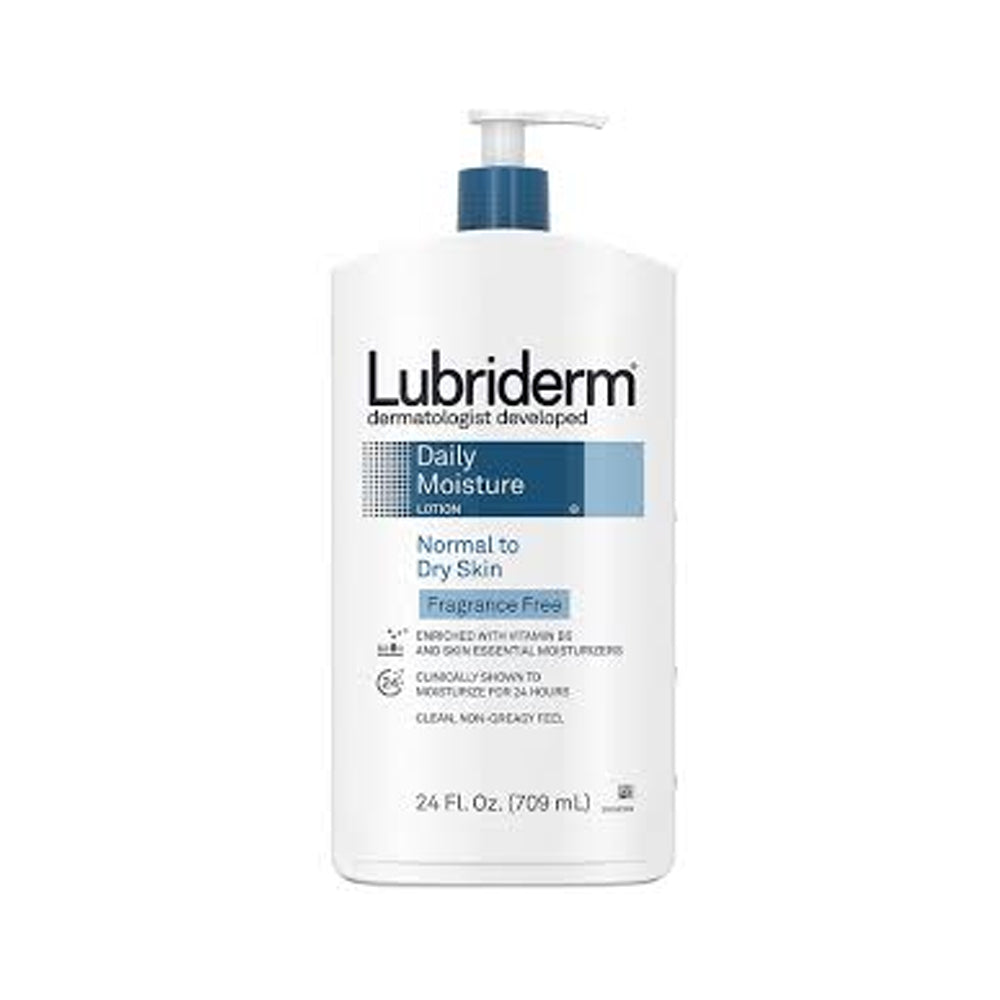 Lubriderm Daily Moisture Lotion For Normal To Dry Skin 709ml - Snapcart.pk