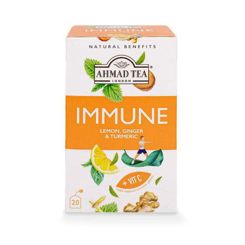 Ahmad Tea Immune Lemon, Ginger & Turmeric 20s