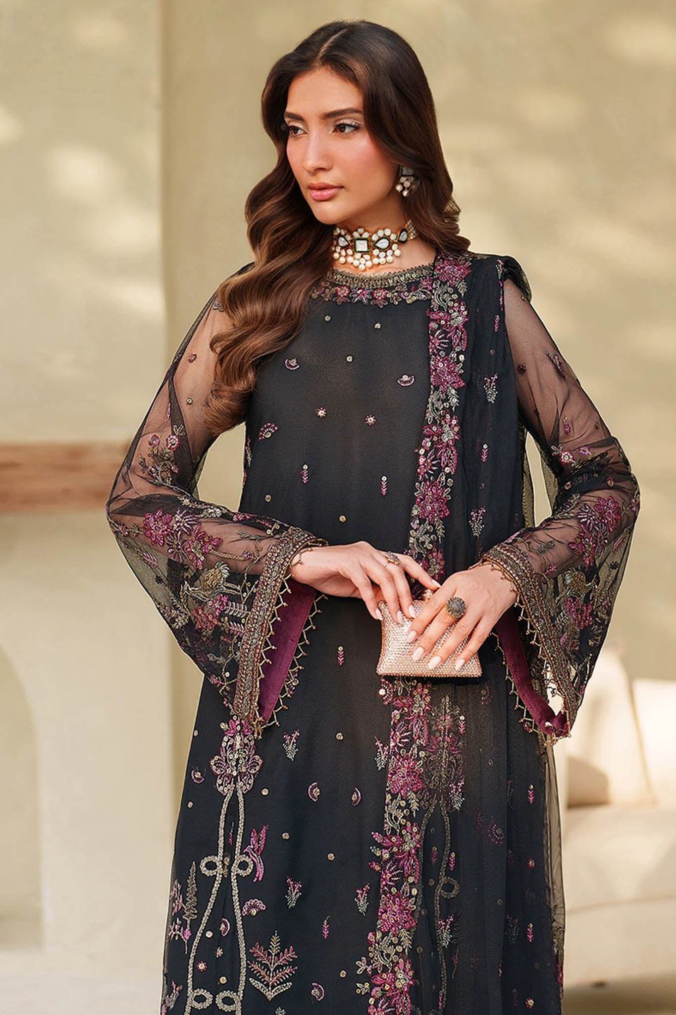 Meesa By Zarif Unstitched 3 Piece Luxury Formals Collection'2025-ZRF-ML-05-JEMIHA