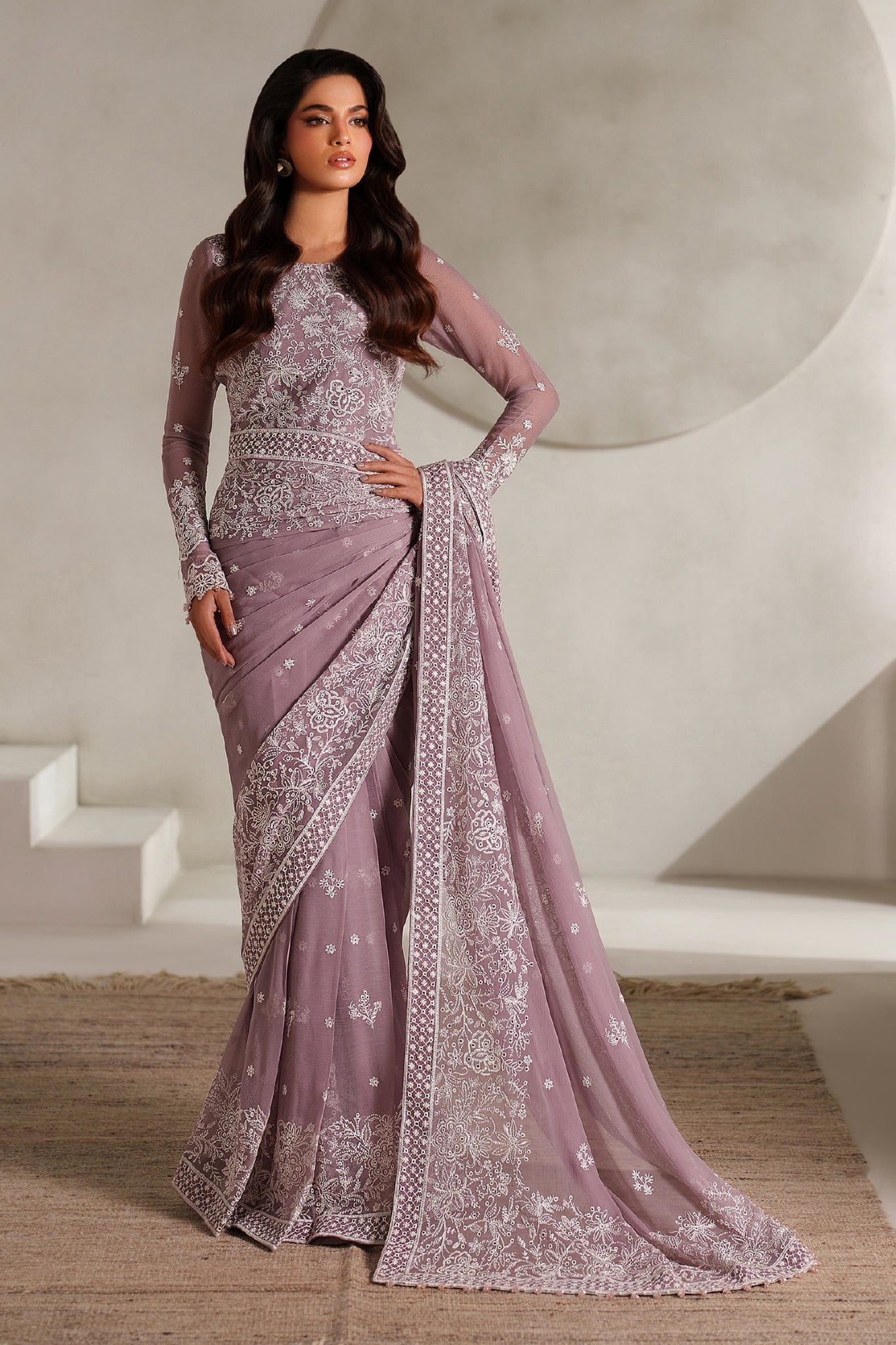 Muse Thread By Zarif Unstitched 3 Piece Exclusive Luxury Formals Suit-ZE-MT-05-Niora