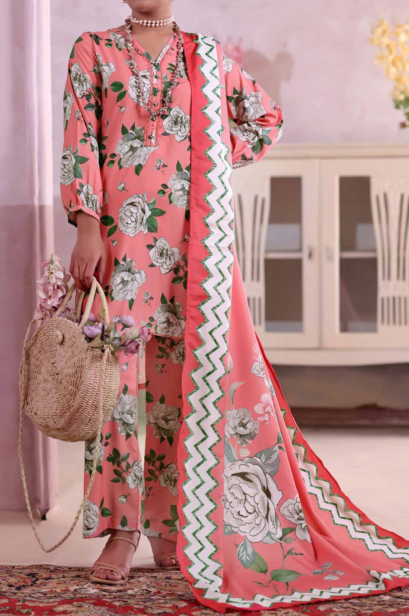 Khaas by Aizal Stitched 3 Piece Printed Ayudia Collection'2025-A-K-05