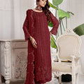 Myra By Soghat Stitched 3 Piece Luxury Emb Chiffon Collection'2025-Myra-05-Maroon