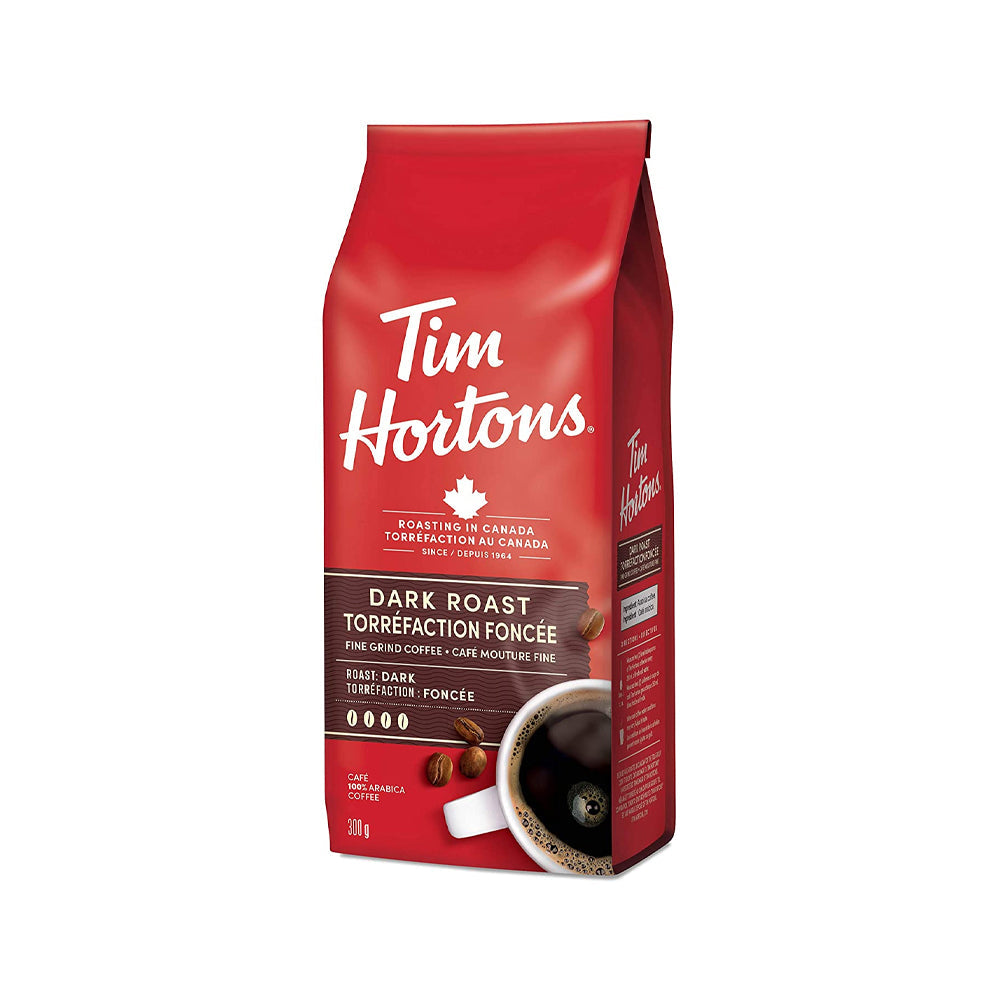 Tim Hortons Dark Roast Fine Grind Coffee 300g - Snapcart.pk
