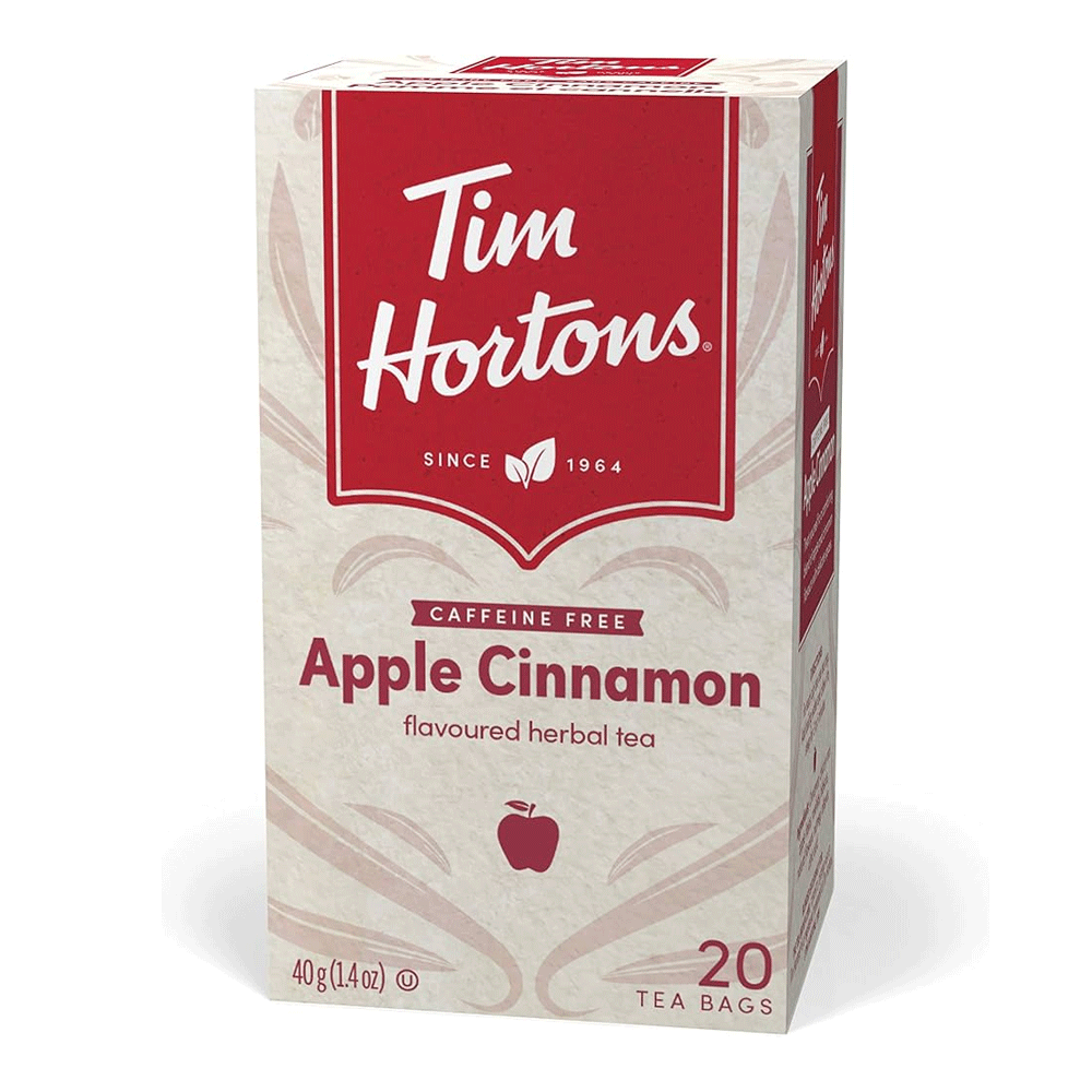Tim Hortons Apple Cinnamon Flavoured Herbal Tea Bags 20