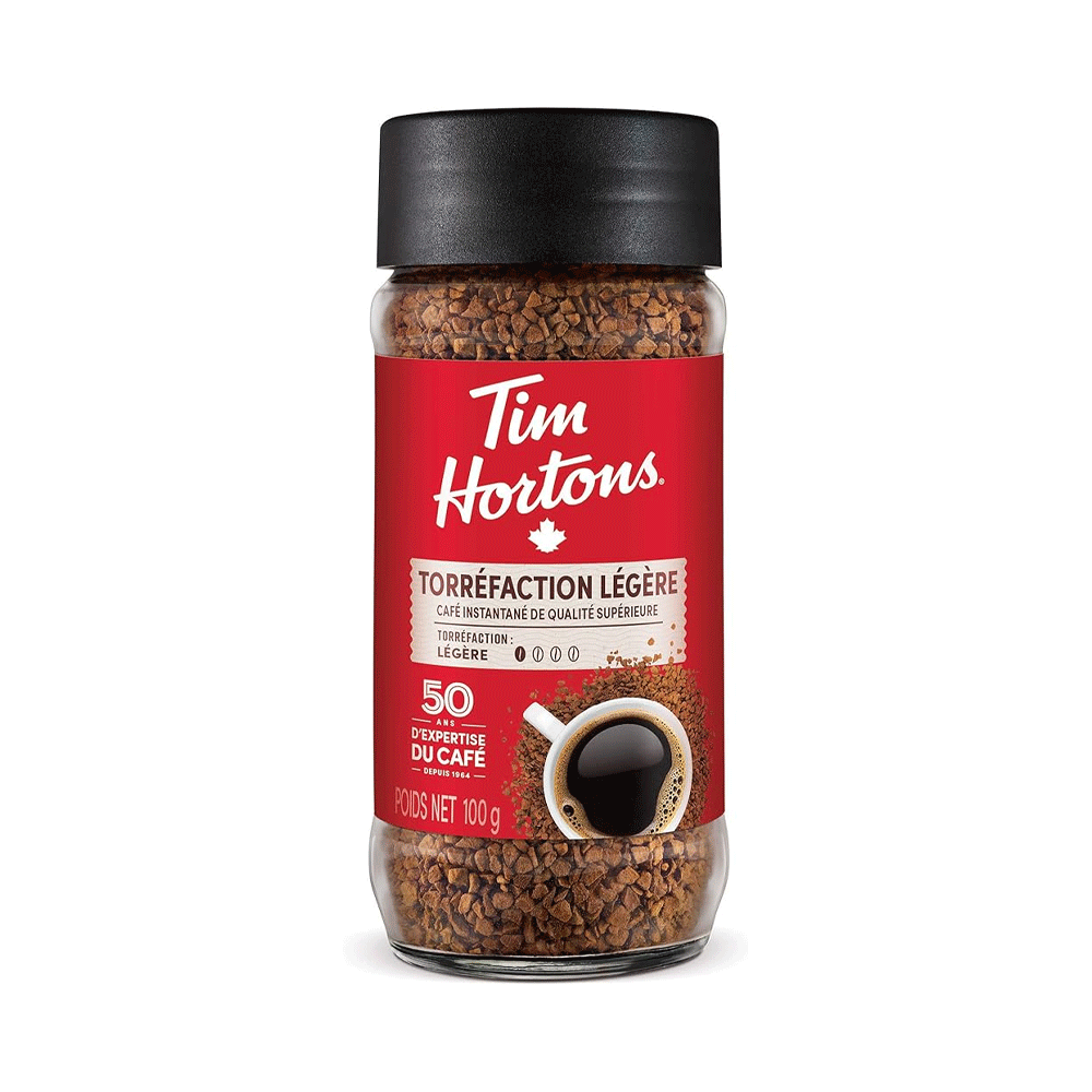 Tim Hortons Torrefaction Legere Instant Coffee Jar 100g