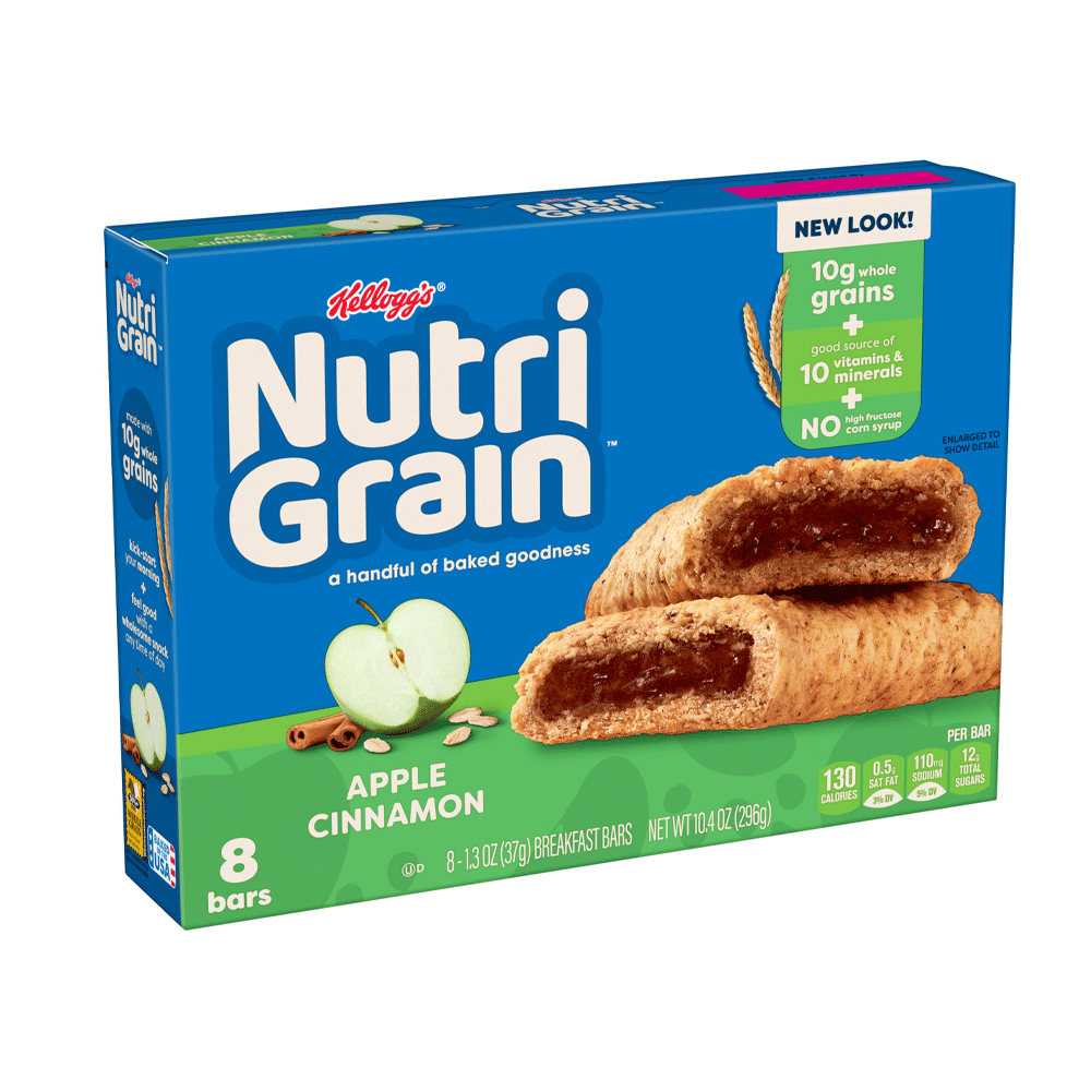 Kelloggs Nutri Grain Apple Cinnamon Bars 8x295g