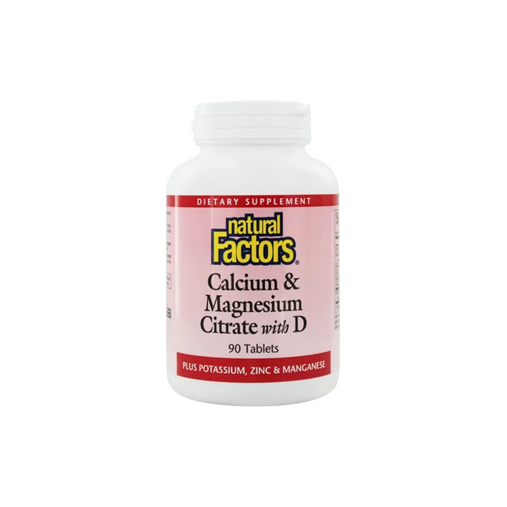 Natural Factors Calcium & Magnesium 90 Tablets - Snapcart.pk