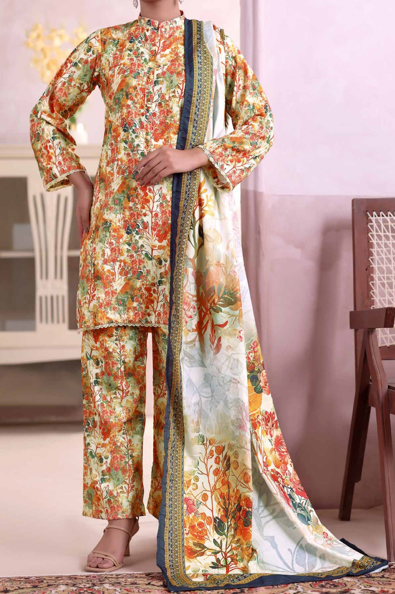 Khaas by Aizal Stitched 3 Piece Printed Ayudia Collection'2025-A-K-06