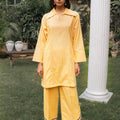 Rozmara By Kross Kulture Stitched 2PC - Khaddar Solid Suit Suit-0001257-XSM-YEL