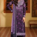 Meline By Farasha Unstitched 3 Piece Premium Viscose Collection'2025-06-Plum Powder