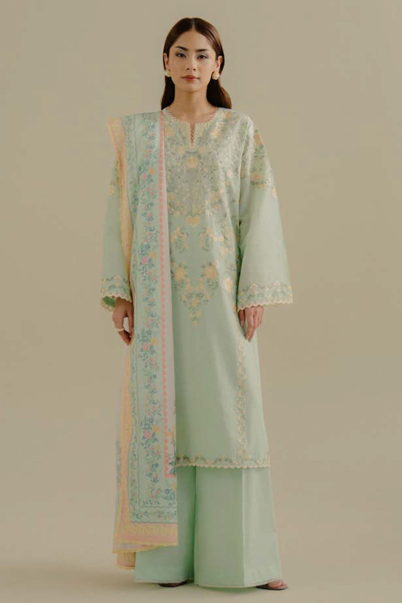 COCO By Zara Shah Jahan Unstitched 3 Piece Lawn Drop 2 Collection'2025-07-A-Velin