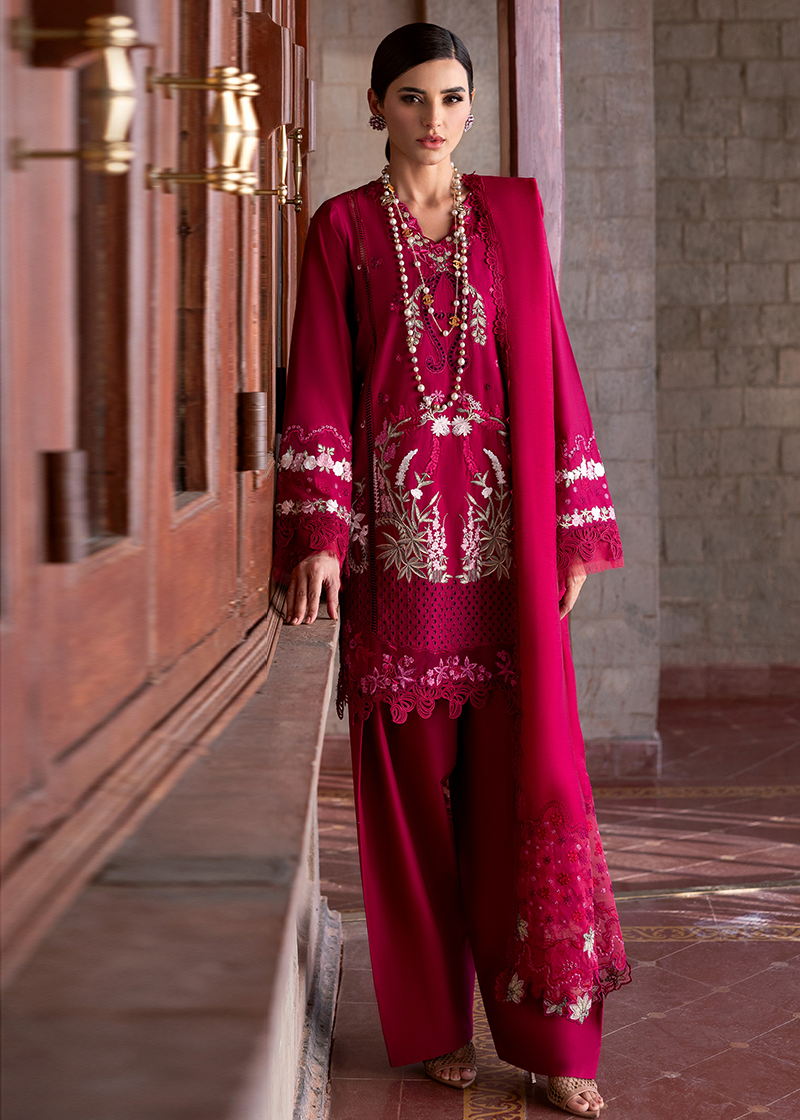 Bloom By Saira Shakira Unstitched 3 Piece Luxury Lawn Suit-07-B-Faye