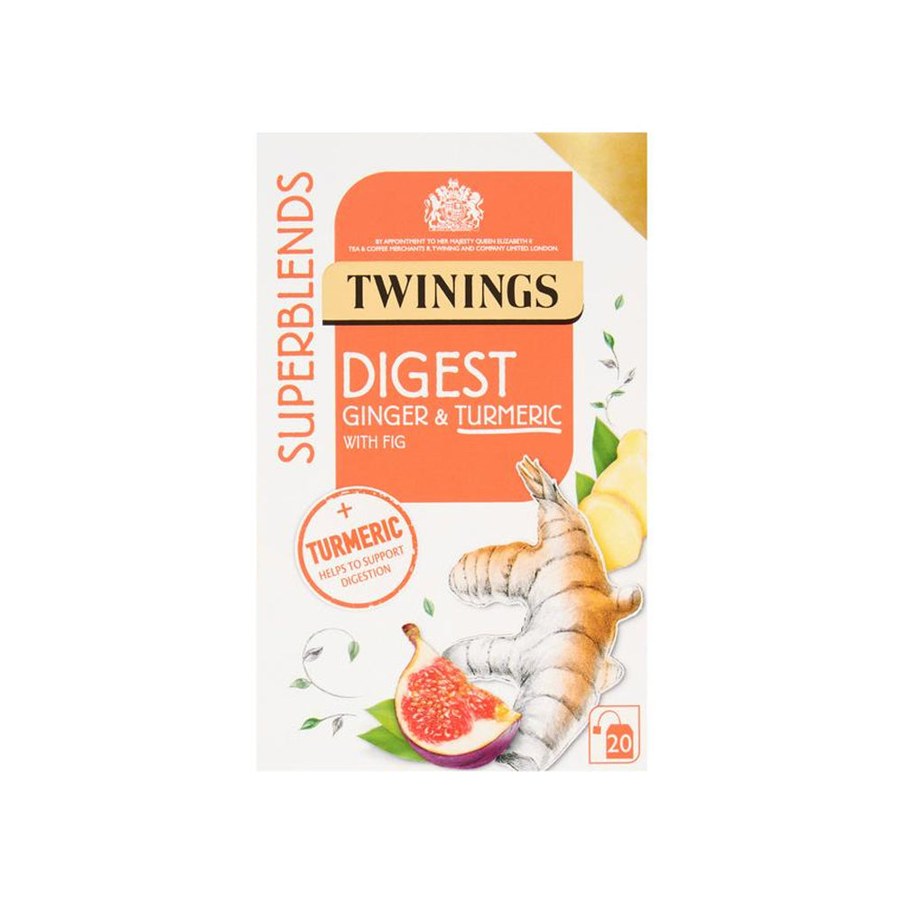 Twinings Digest Ginger & Turmeric Tea Bags 20s - Snapcart.pk