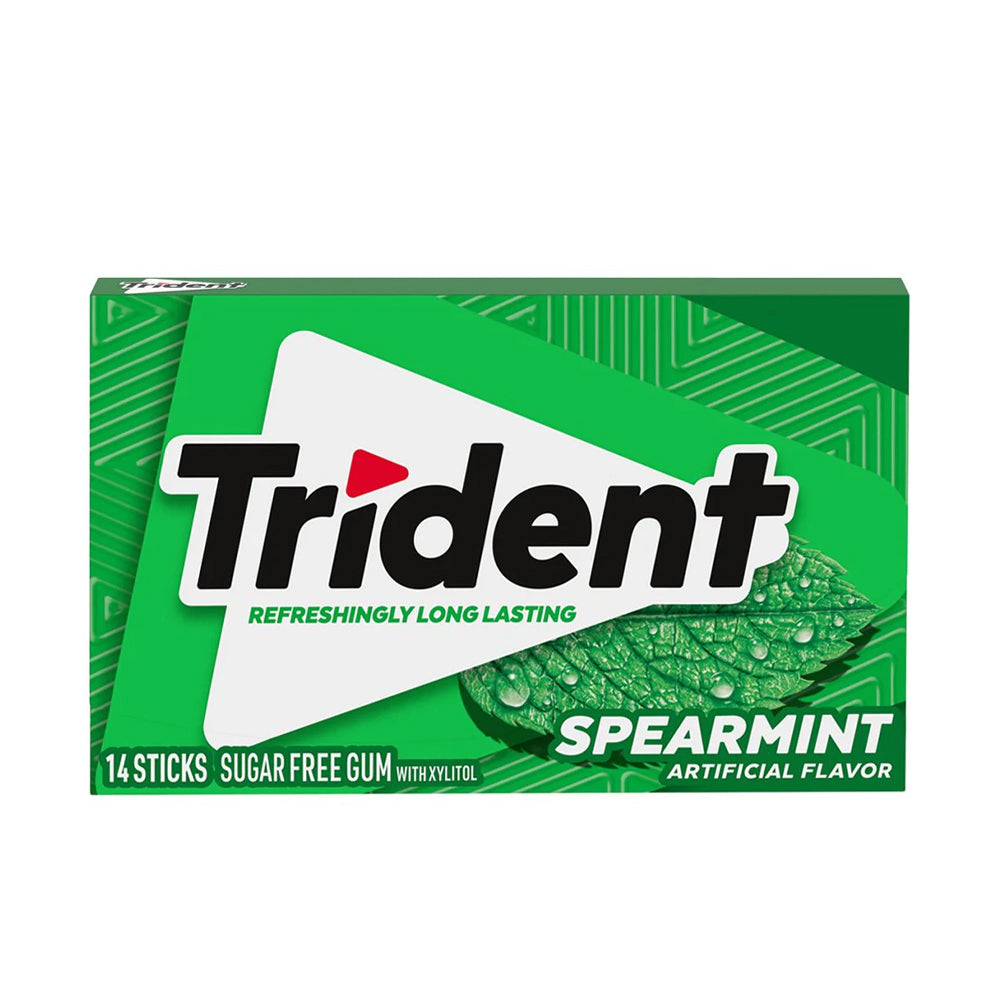 Trident Spearmint Bubble Gum 14s - Snapcart.pk
