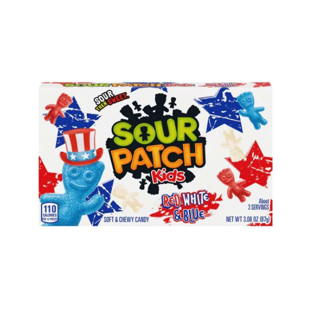 Sour Patch Kids Red White & Blue Soft & Chewy Candy 87g - Snapcart.pk