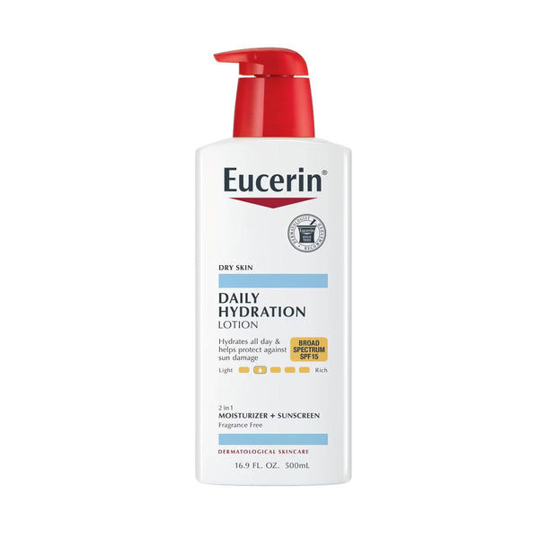Eucerin Daily Hydration Lotion Broad Spectrum Spf-15 500ml - Snapcart.pk