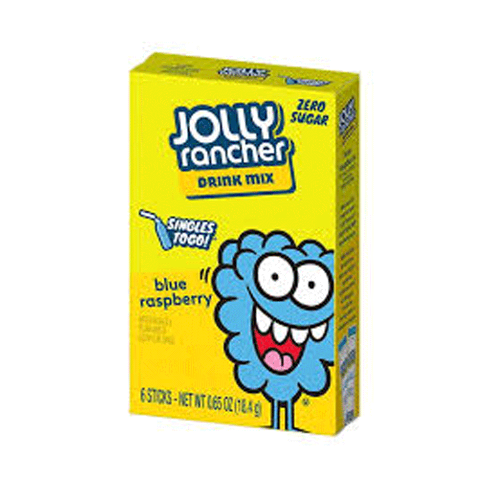 Jolly Rancher Zero Sugar Blue Raspberry Drink Mix 18.4g