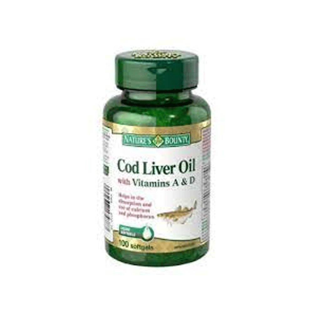 Natures Bounty Cod Liver Oil 100 Soft Gels