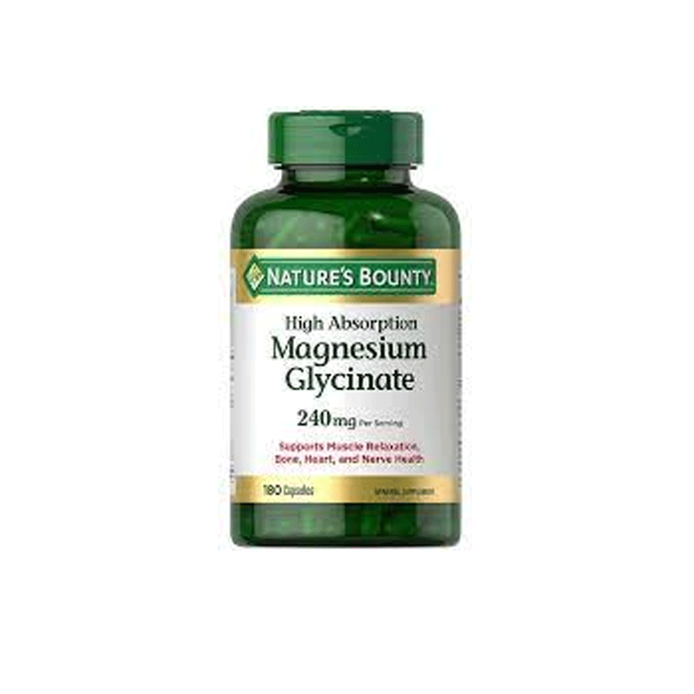 Natures Bounty Magnesium Glycinate 240mg Cap 180s - Snapcart.pk