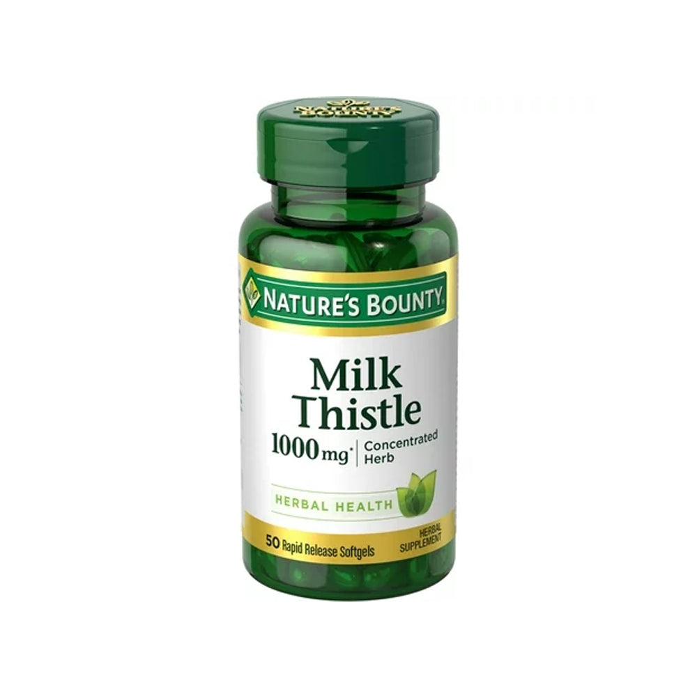 Nature's Bounty Milk Thistle 1000mg 50 Soft Gels - Snapcart.pk
