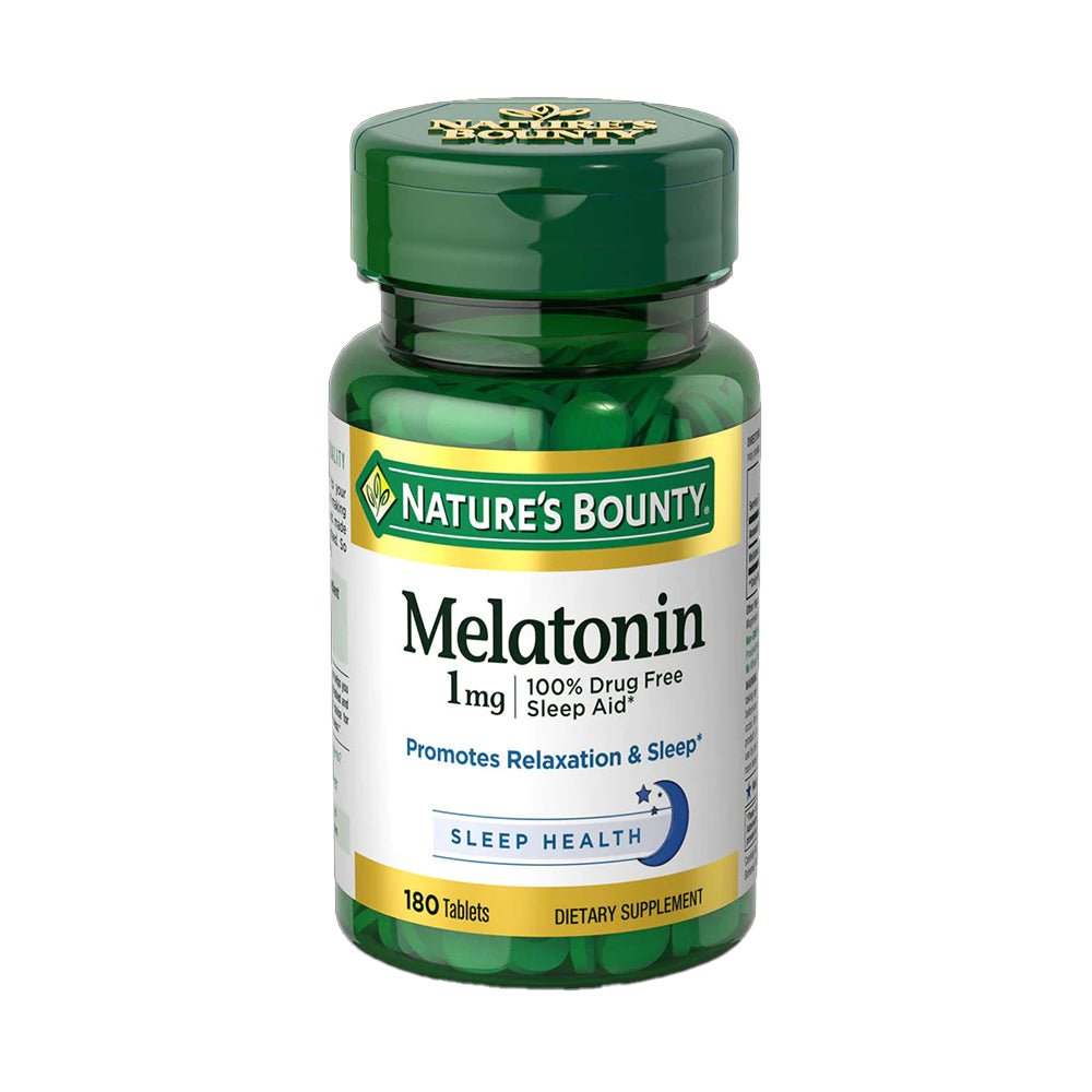 Nature's Bounty Melatonin 1mg 180 Tablets - Snapcart.pk