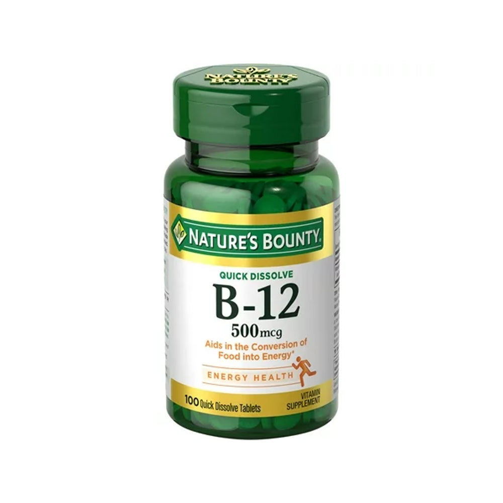 Natures Bounty B-12 500mcg 100s - Snapcart.pk