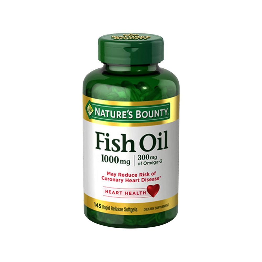 Nature's Bounty Fish Oil 1000mg 145 Soft Gels - Snapcart.pk