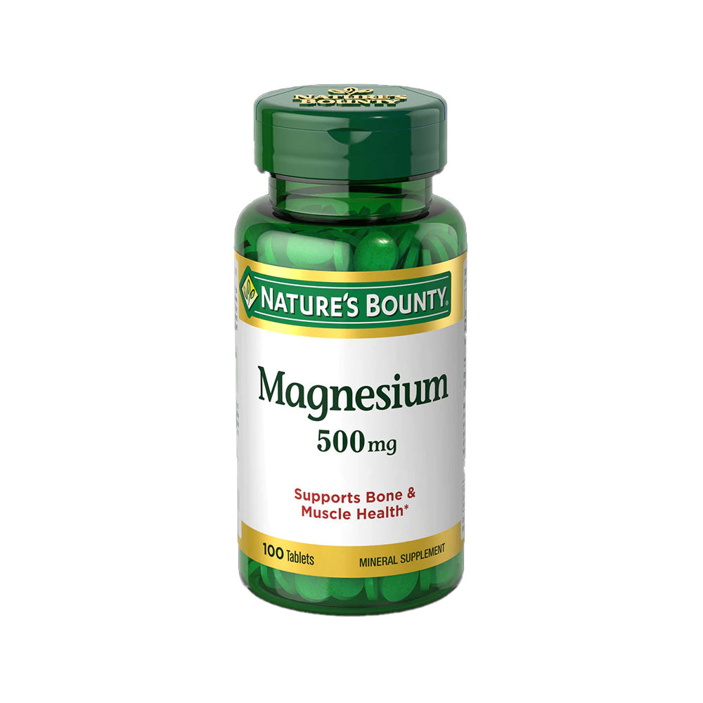 Natures Bounty Magnesium 500mg Tablet 100s - Snapcart.pk