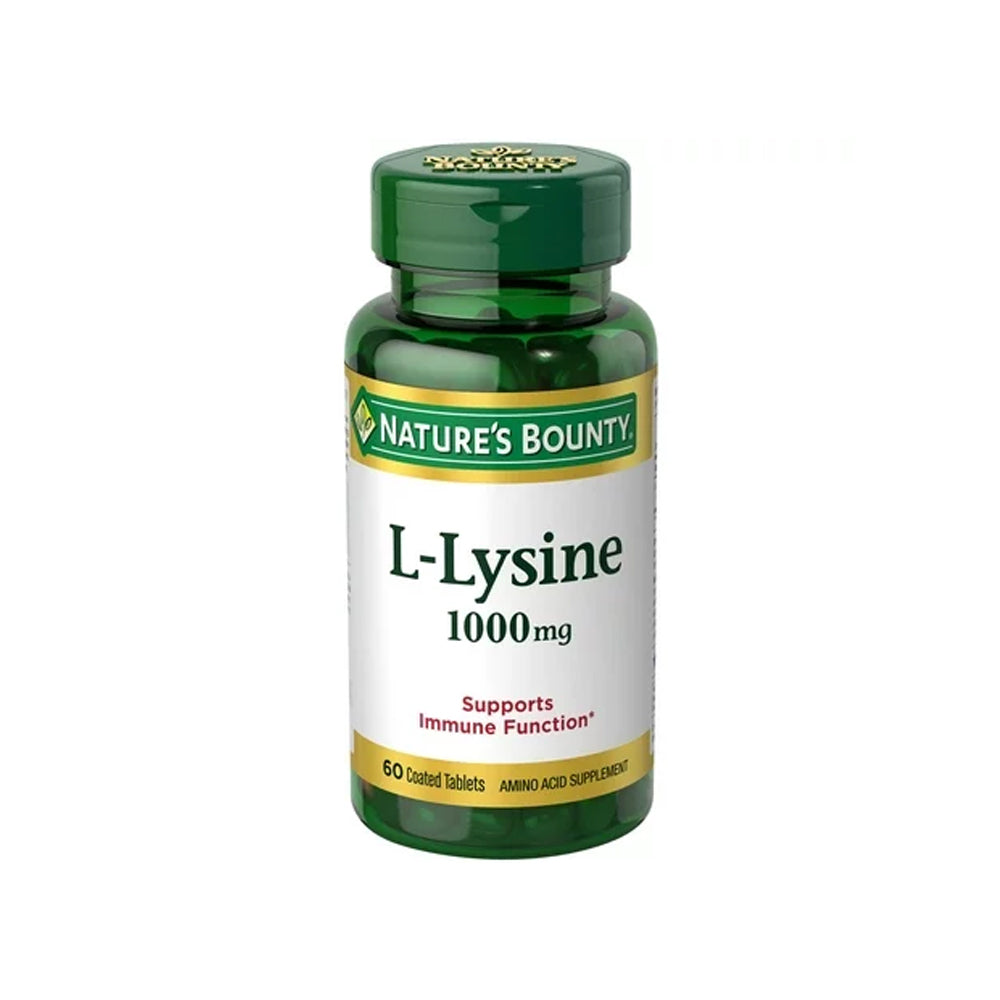 Natures Bounty L-lysine 1000mg 60 Cap - Snapcart.pk