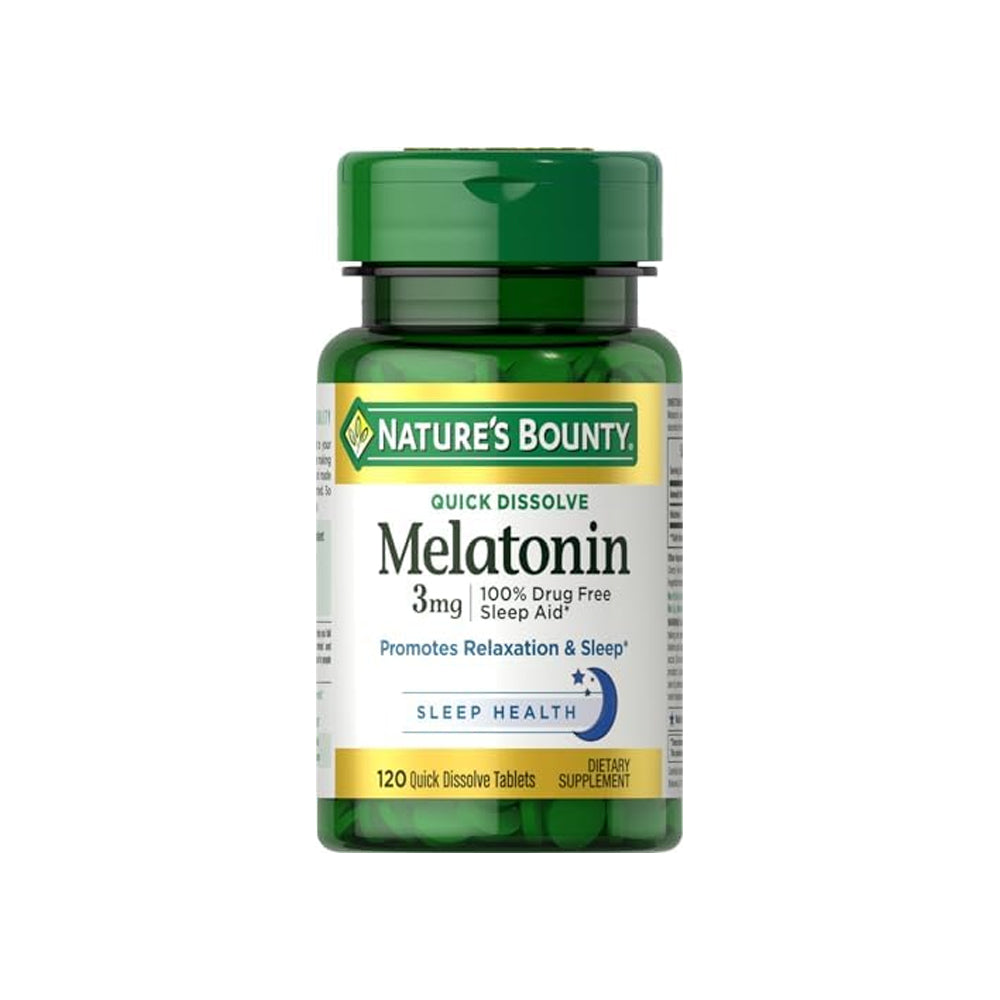 Nature Bounty Melatonin 3mg 120 Tablets - Snapcart.pk