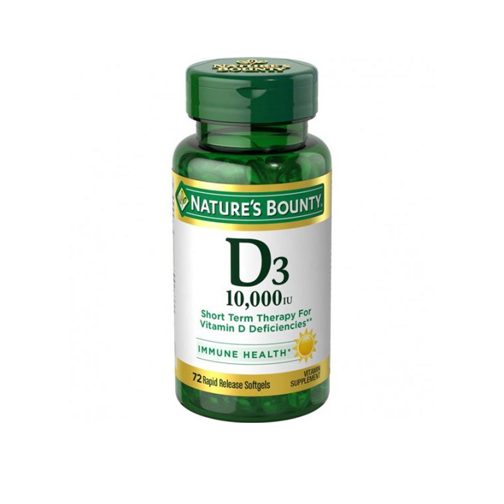 Natures Bounty D3 250mcg (10000iu) Softgels 72s - Snapcart.pk