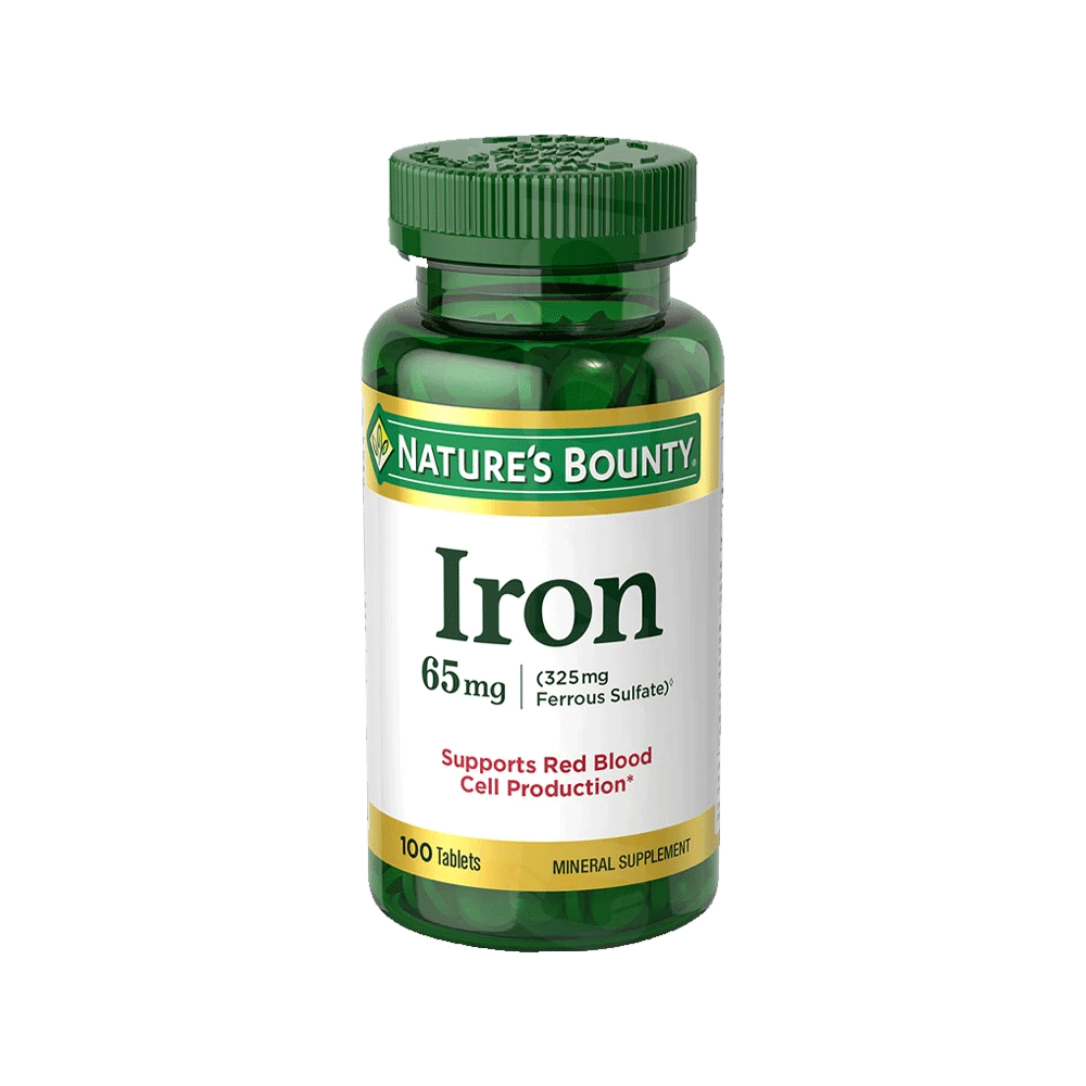 Natures Bounty Iron 65mg 100s - Snapcart.pk