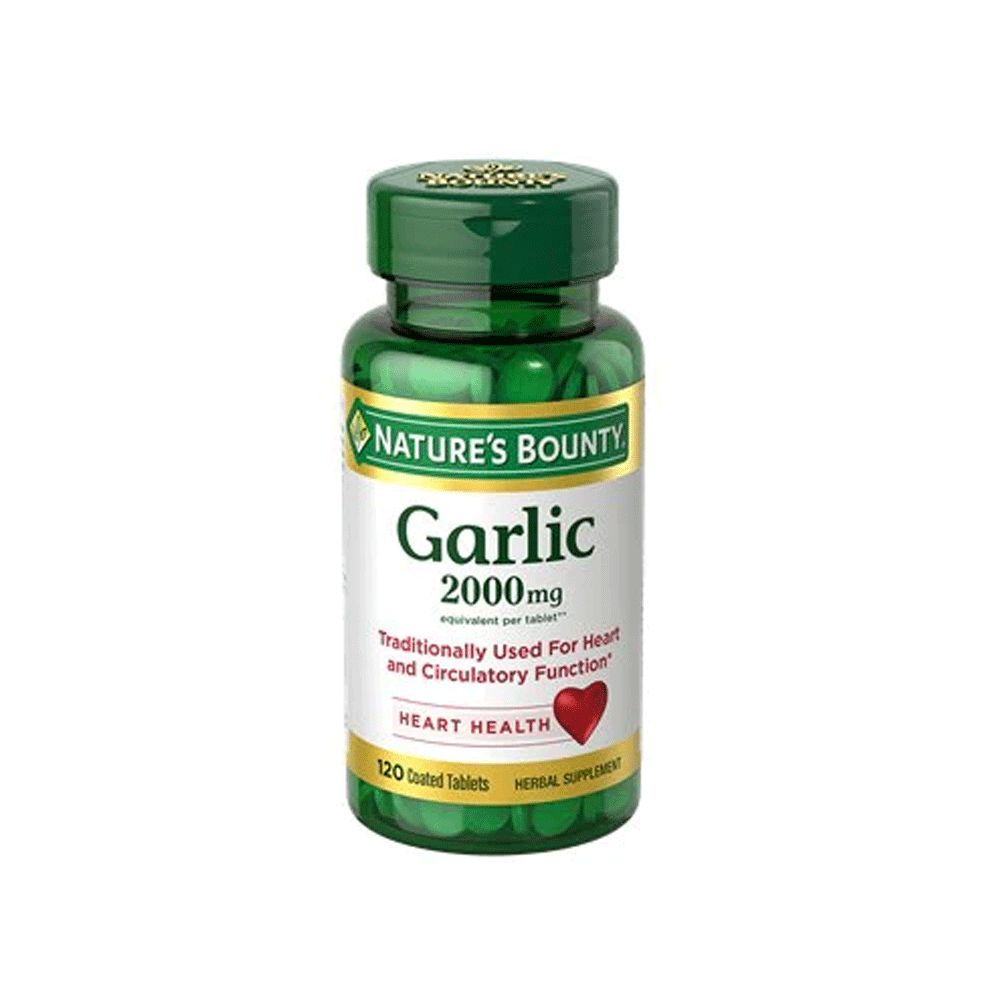 Nature's Bounty Garlic 2000mg 120 Tablets - Snapcart.pk