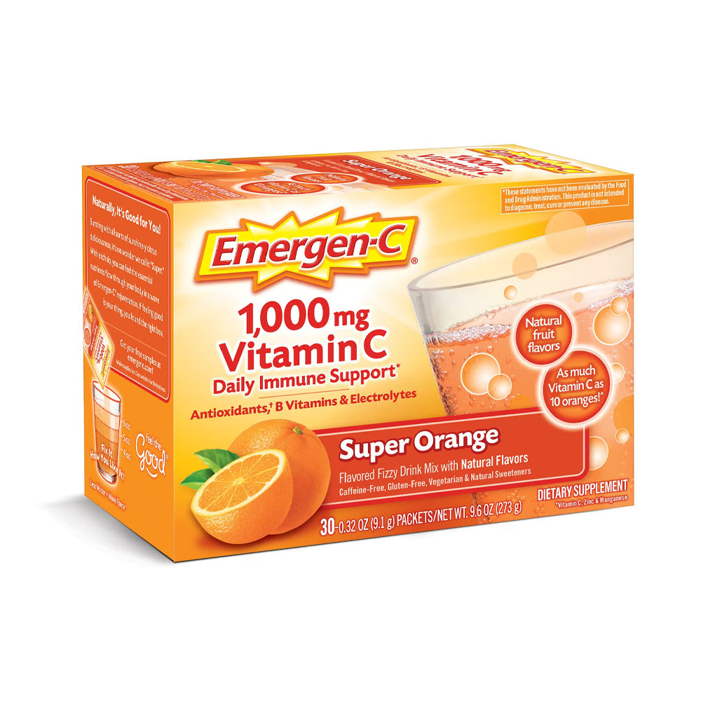 Emergen-c 1000mg Vitamin C Sachets Orange 10s Box - Snapcart.pk