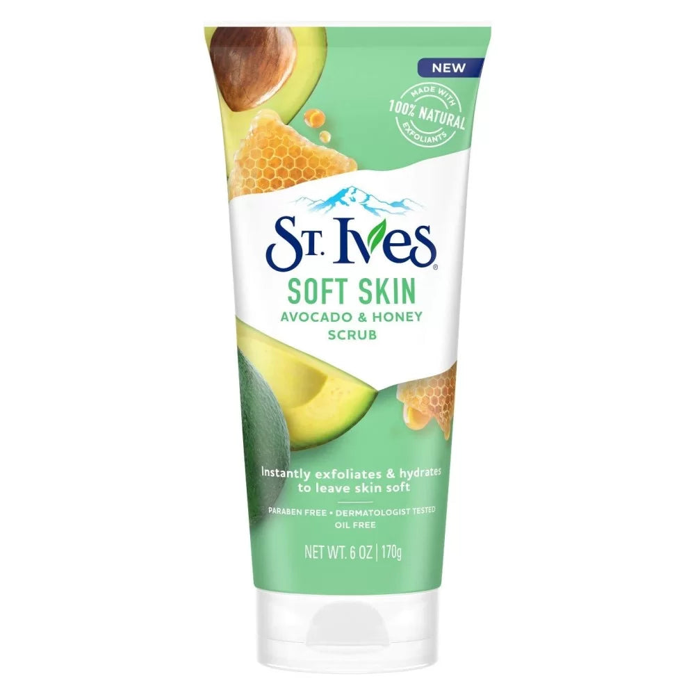 St.lves Soft Skin Scrub Avocado & Honey 170g - Snapcart.pk