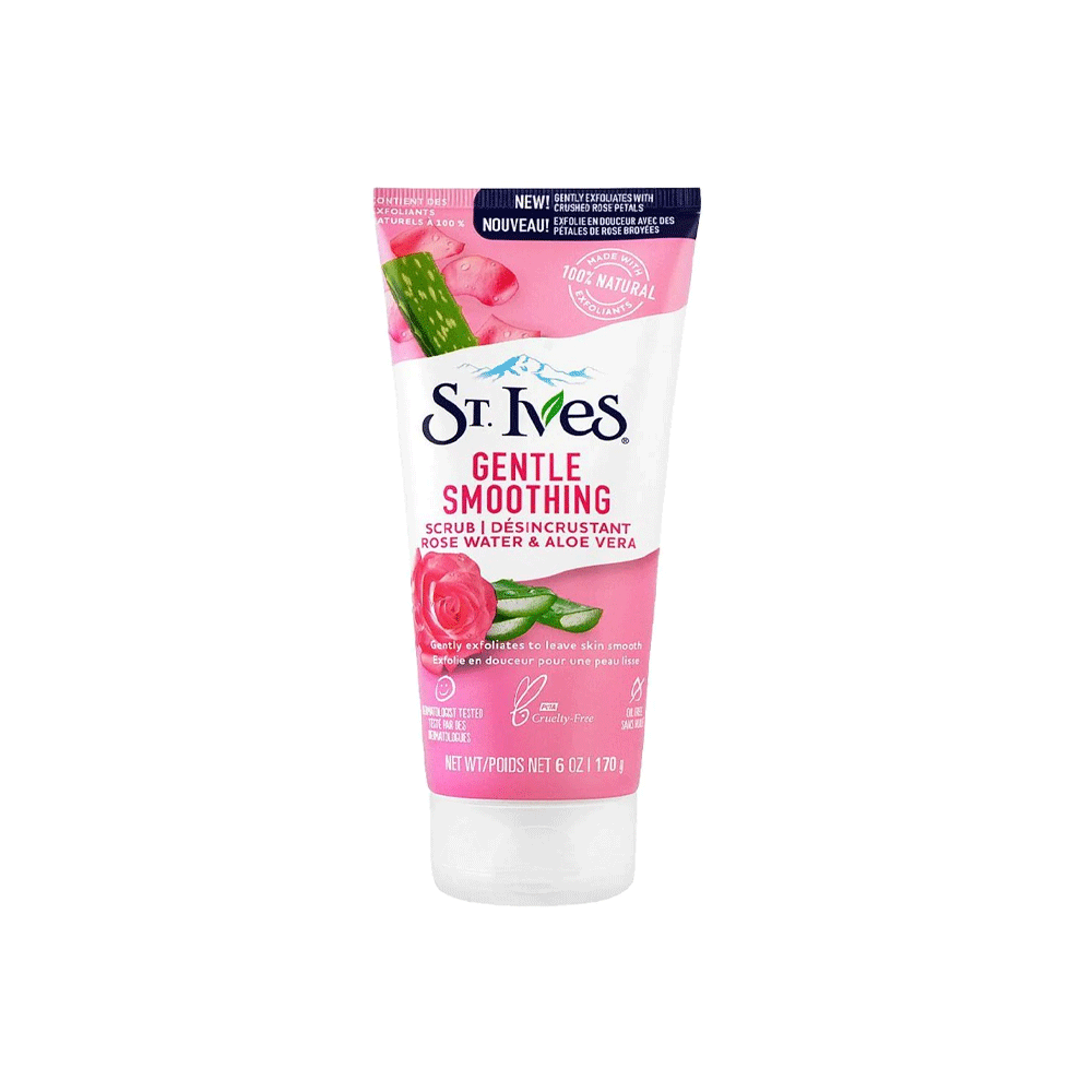 St.lves Gentle Smoothing Rose Water & Aloe Vera Scrub 170g - Snapcart.pk