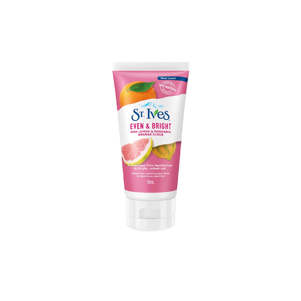 St.lves Radiant Skin Pink Lemon & Mandarin Scrub 170g - Snapcart.pk