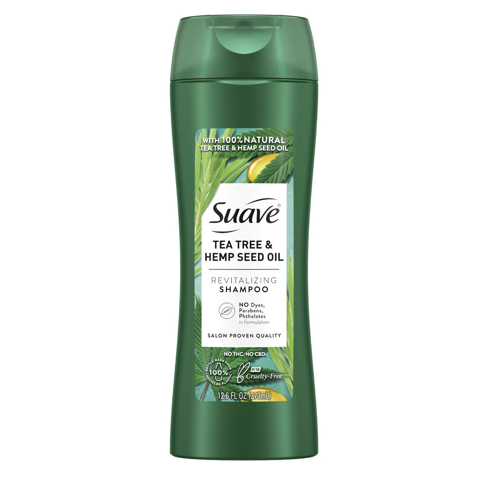 Suave Tea Tree & Hemp Seed Oil Shampoo 373ml