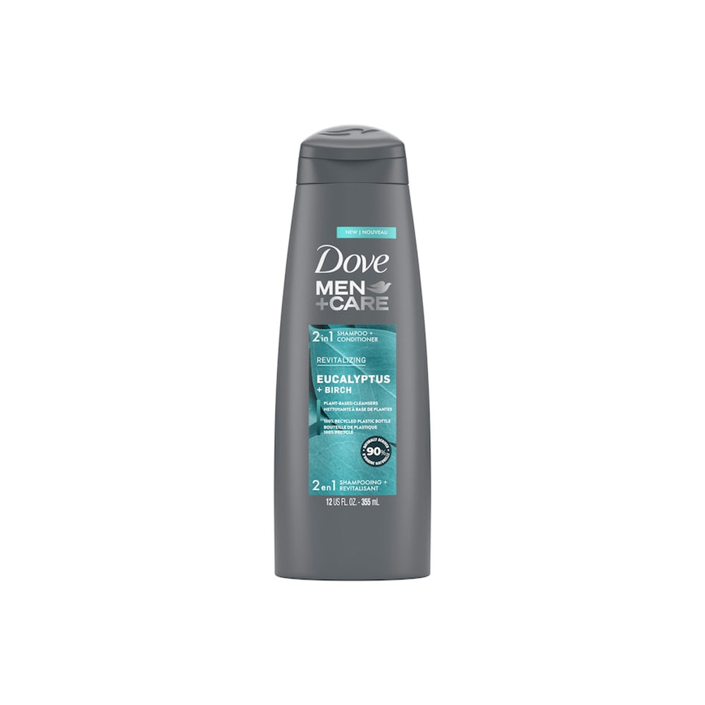Dove Men+care Ecualyptus+brich 2in1 Shampoo+conditioner 355ml - Snapcart.pk