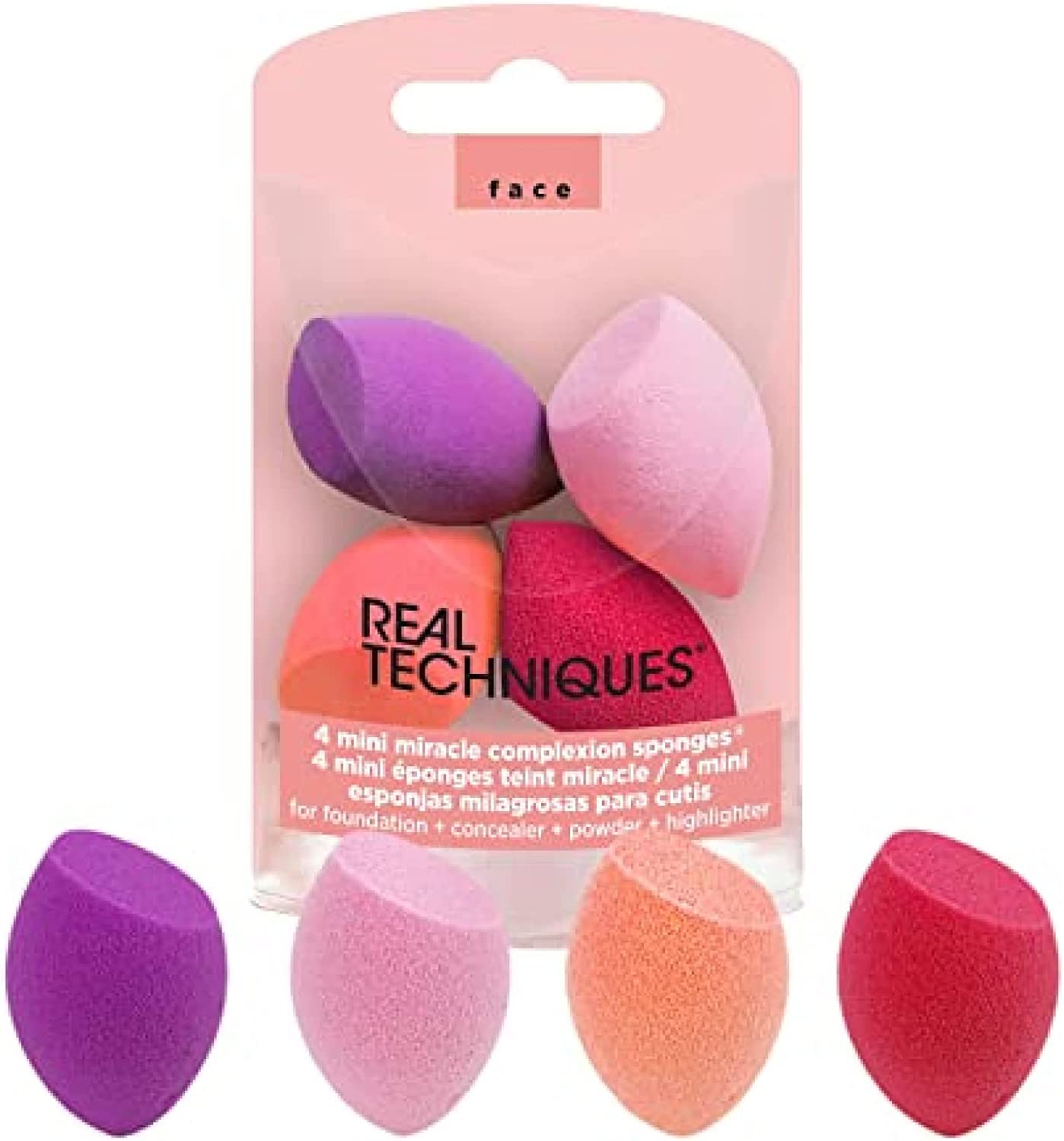 Real Techniques Mini Miracle Complexion Sponge Set - 4pcs