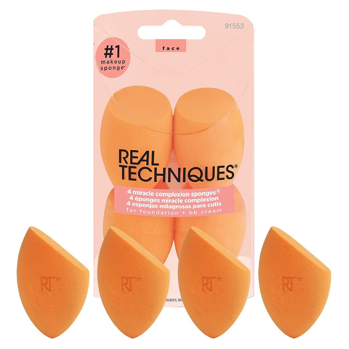 Real Techniques Sponge+ Miracle Complexion Sponge - 4pcs