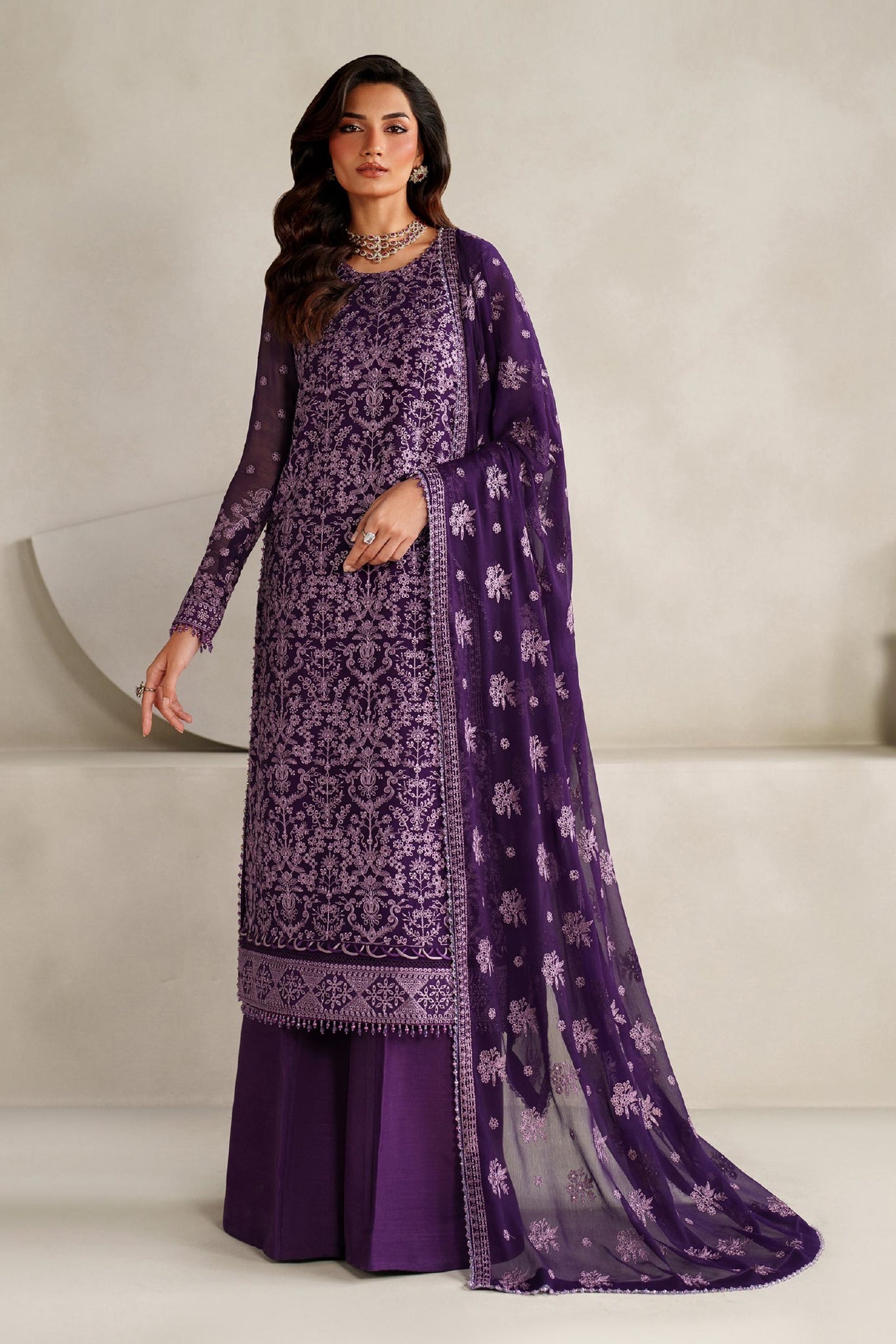Muse Thread By Zarif Unstitched 3 Piece Exclusive Luxury Formals Suit-ZE-MT-07-Sorella