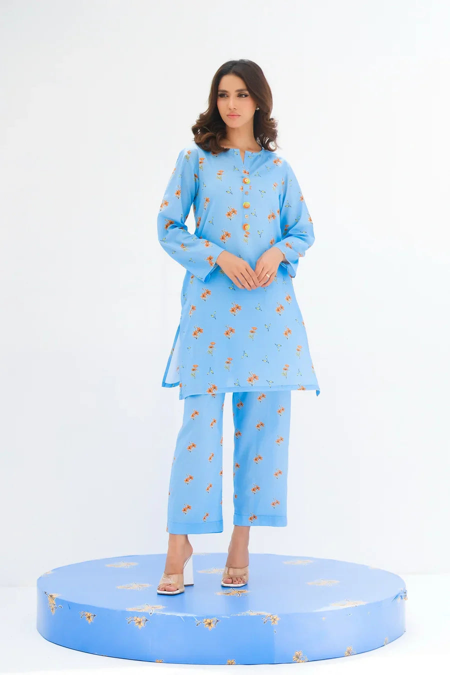 Dhaga Stitched 2 Piece Lawn Collection'2025-Matching separate 007