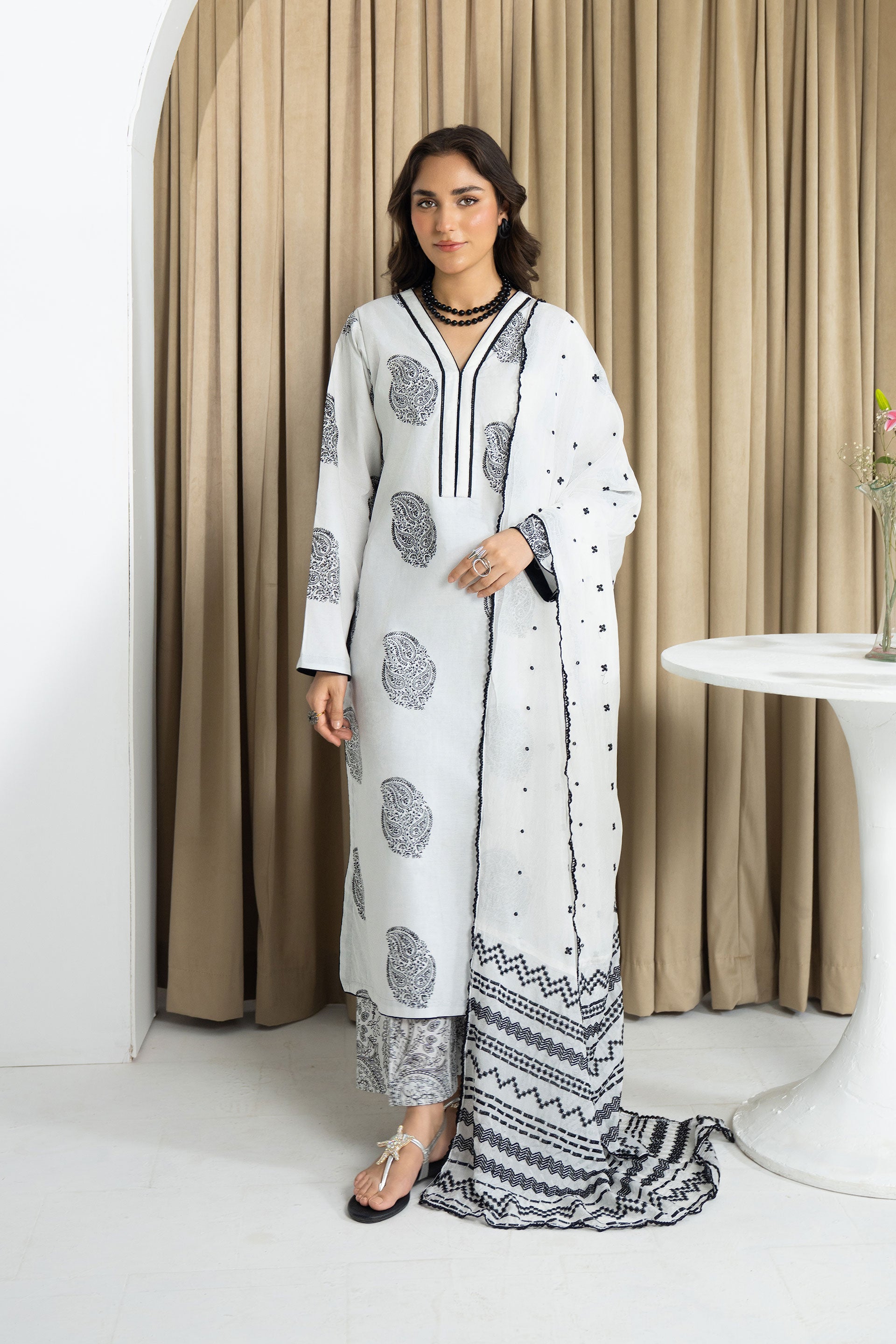 Mannat Clothing Stitched Spring Edit-Shadow