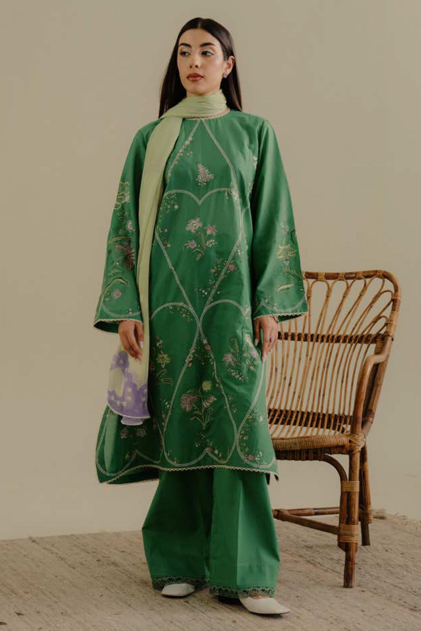 COCO By Zara Shah Jahan Unstitched 3 Piece Lawn Drop 2 Collection'2025-08-B-Tara