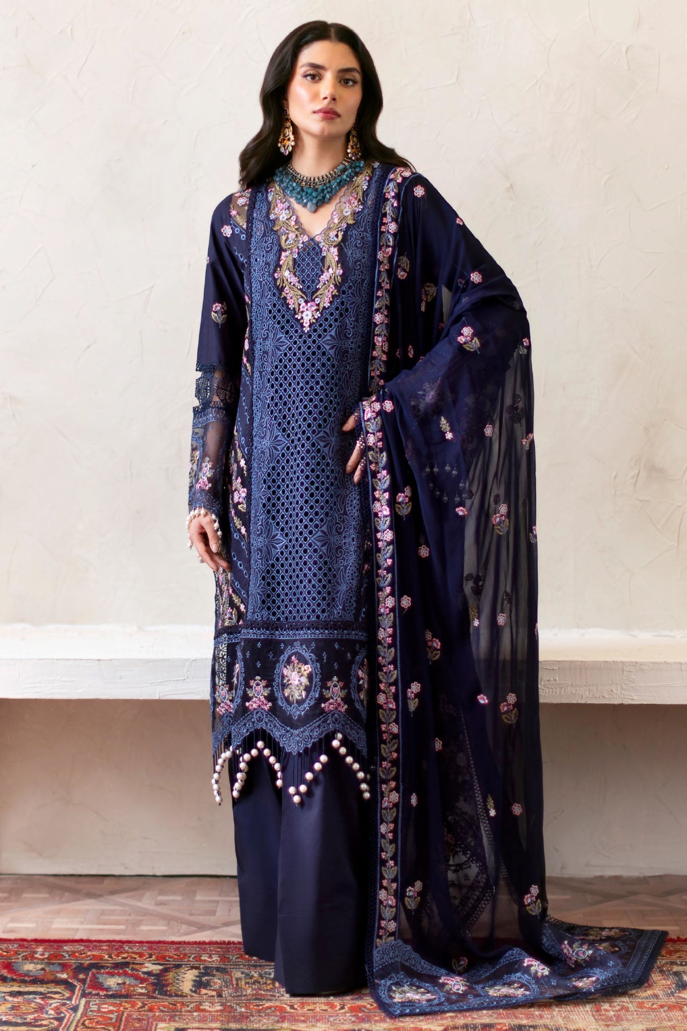 Sophie By Mahnur Unstitched 3 Piece Luxury Lawn Collection'2025-08-Blake