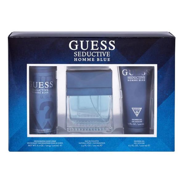 Guess Seductive Blue EDT 100Ml+Deo 226Ml+ Shower Gel 200Ml