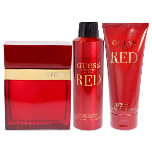 Guess Seductive Red For Men EDT 100Ml+Body Spray 226Ml+Shower Gel 200Ml